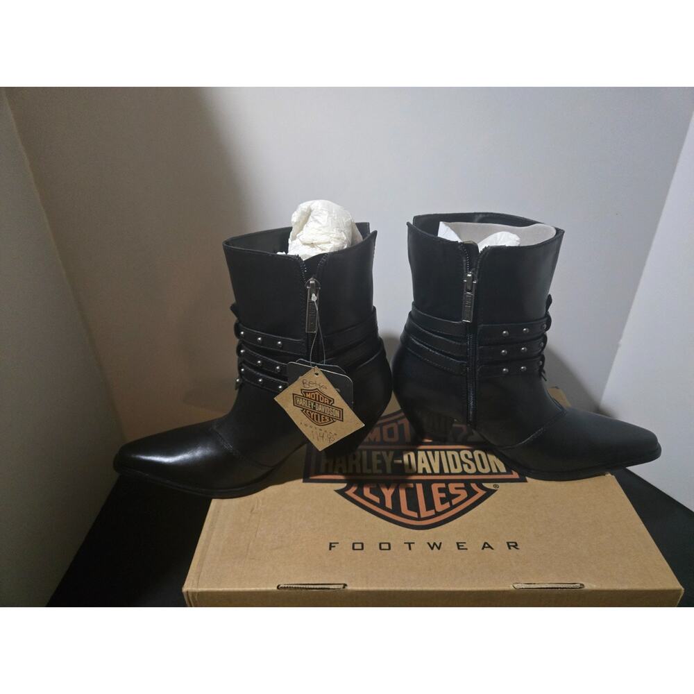 Harley Davidson Bette 3 strap Zip Boot ladies size 9.5 - Picture 5 of 16